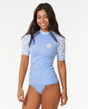 Rip Curl Holiday Tropics UPF50+ Short Sleeve Rash Vest