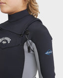 Billabong  3/2mm Absolute Natural Chest Zip Steamer Wetsuit Boys 6-16