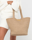 Rusty Gisele Straw Beach Bag
