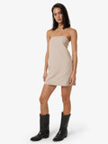 Thrills Miramar Colby Strapless Dress Stone