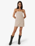 Thrills Miramar Colby Strapless Dress Stone