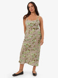 Thrills Amoroso Bias Dress Silver Ash