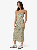 Thrills Amoroso Bias Dress Silver Ash