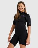 Billabong 2/2mm Foil Back Zip Springsuit Girls 6-14