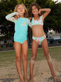Roxy Hawaiian Spirit Bralette Two-Piece Bikini Set Girls 2-7