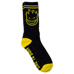 Spitfire Big Head Fill Socks Black/Yellow