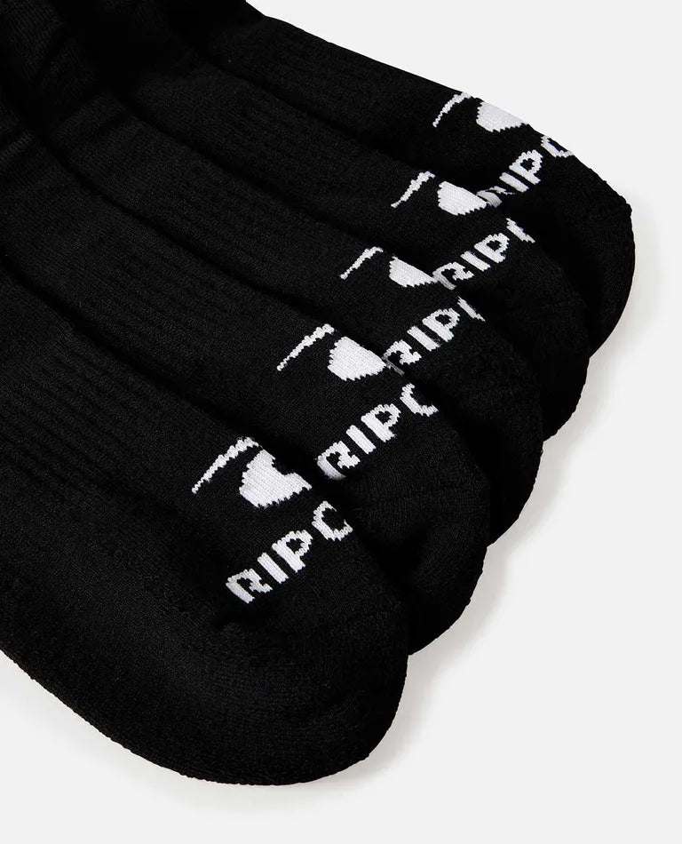 Rip Curl Brand Ankle Sock 5 Pack