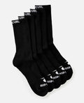 Rip Curl Brand Crew Sock 5 Pack
