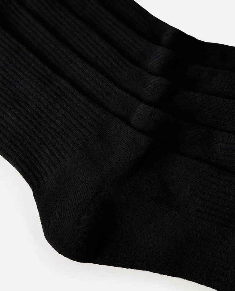 Rip Curl Brand Crew Sock 5 Pack