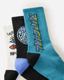 Rip Curl  Logo Crew Sock 3-Pack Boys