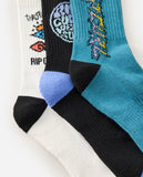 Rip Curl  Logo Crew Sock 3-Pack Boys