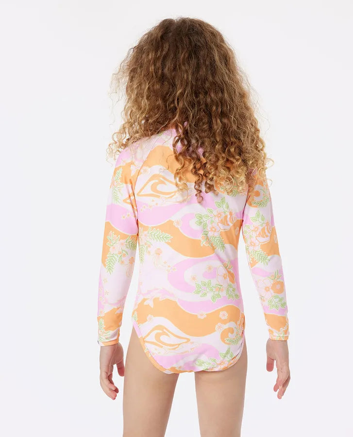 Rip Curl Sunkissed Long Sleeve Surf Suit - Girls (1-8 years)
