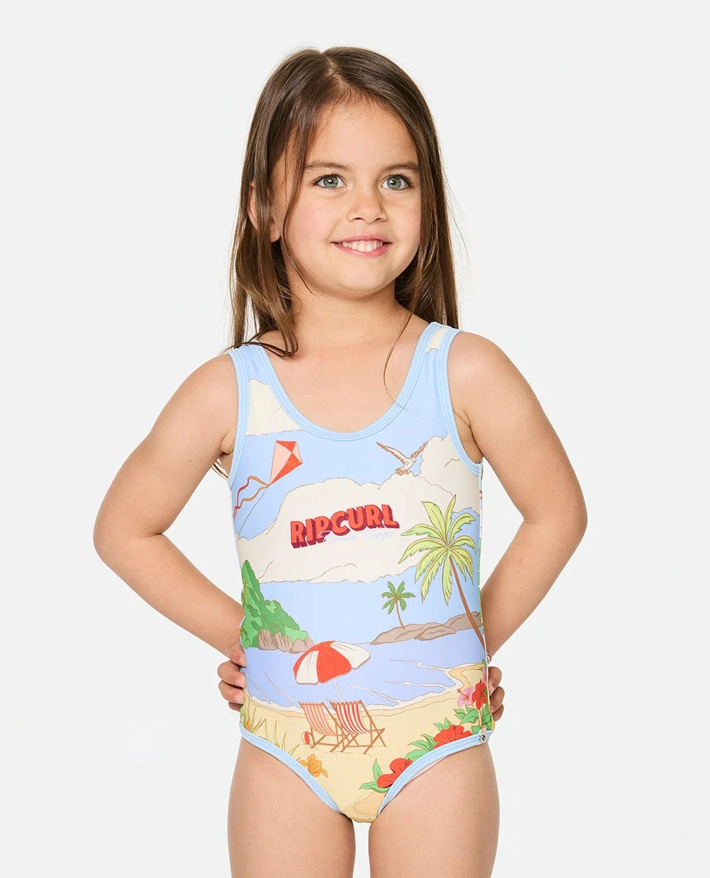 Rip Curl Road Trip One Piece Swimsuit - Kids
