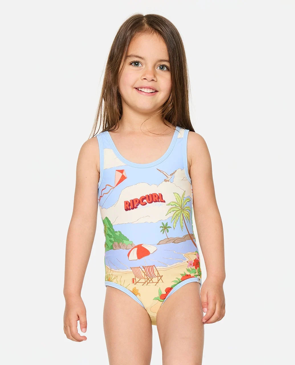 Rip Curl Road Trip One Piece Swimsuit - Kids