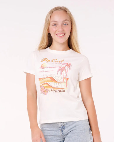 Rip Curl Waikiki Standard Tee Girls (8-16 years)
