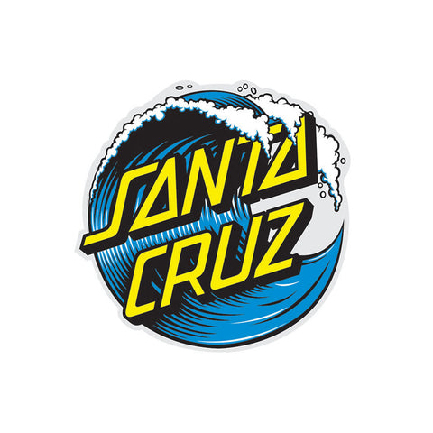 Santa Cruz Sticker Wave Blue 3in