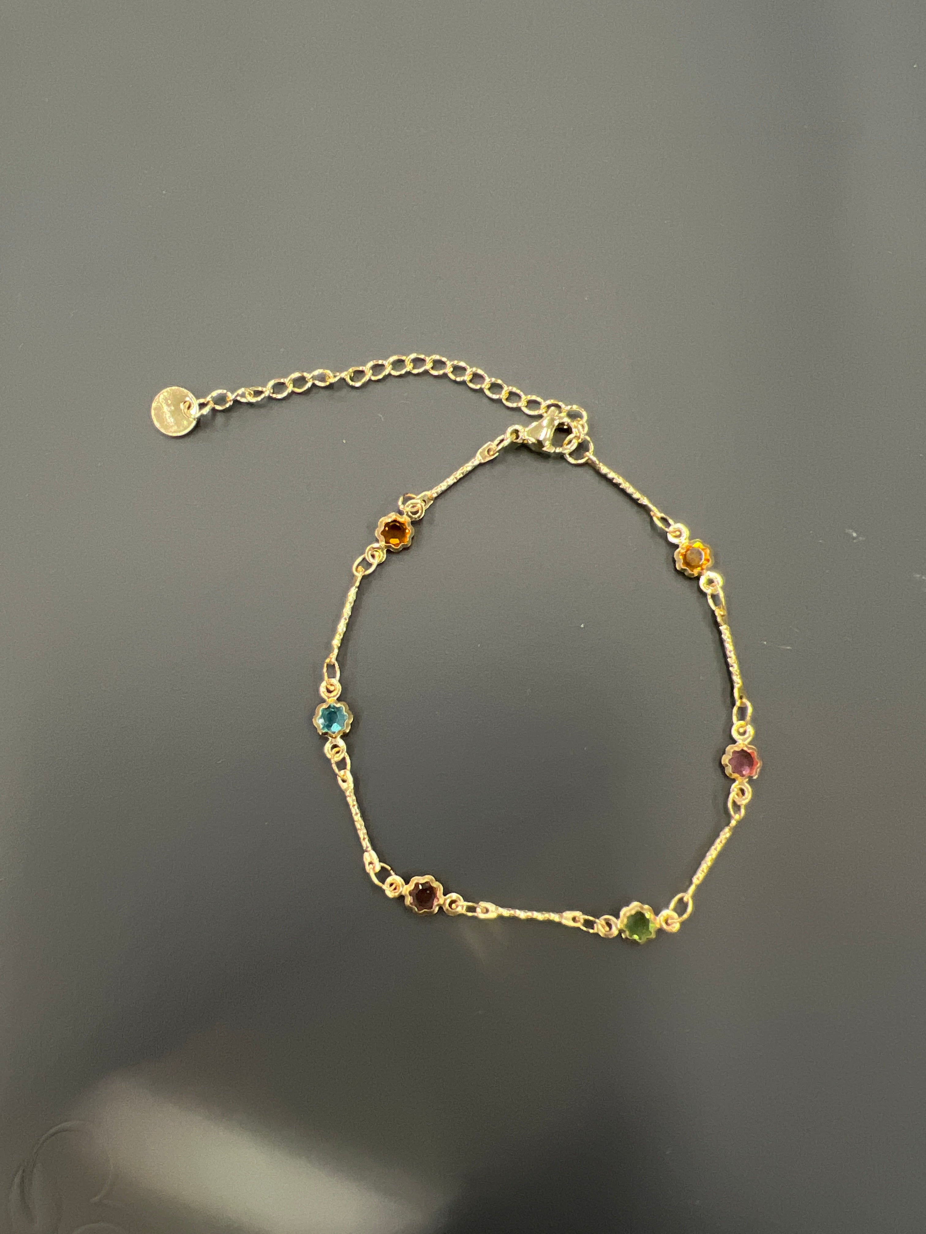 Tsunami Gold Multi Coloured Bracelet