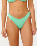 Premium Surf High Leg Skimpy Coverage Bikini Bottoms