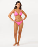 Premium Surf High Leg Skimpy Coverage Bikini Bottoms