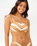 Catalina Stripe Bandeau Bikini Top