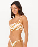 Catalina Stripe Bandeau Bikini Top