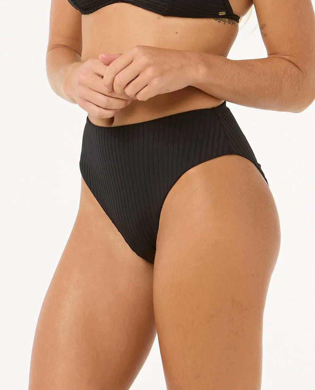Rip Curl Premium Surf Retro High Good Coverage Bikini Bottom