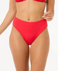Rip Curl Premium Surf Retro High Good Coverage Bikini Bottom