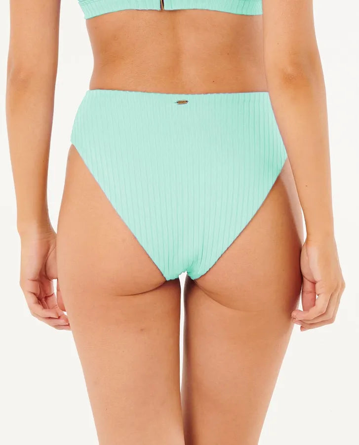 Rip Curl Premium Surf Retro High Good Coverage Bikini Bottom