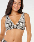 Rip Curl Sunset Jacquard Deep V Bikini Top
