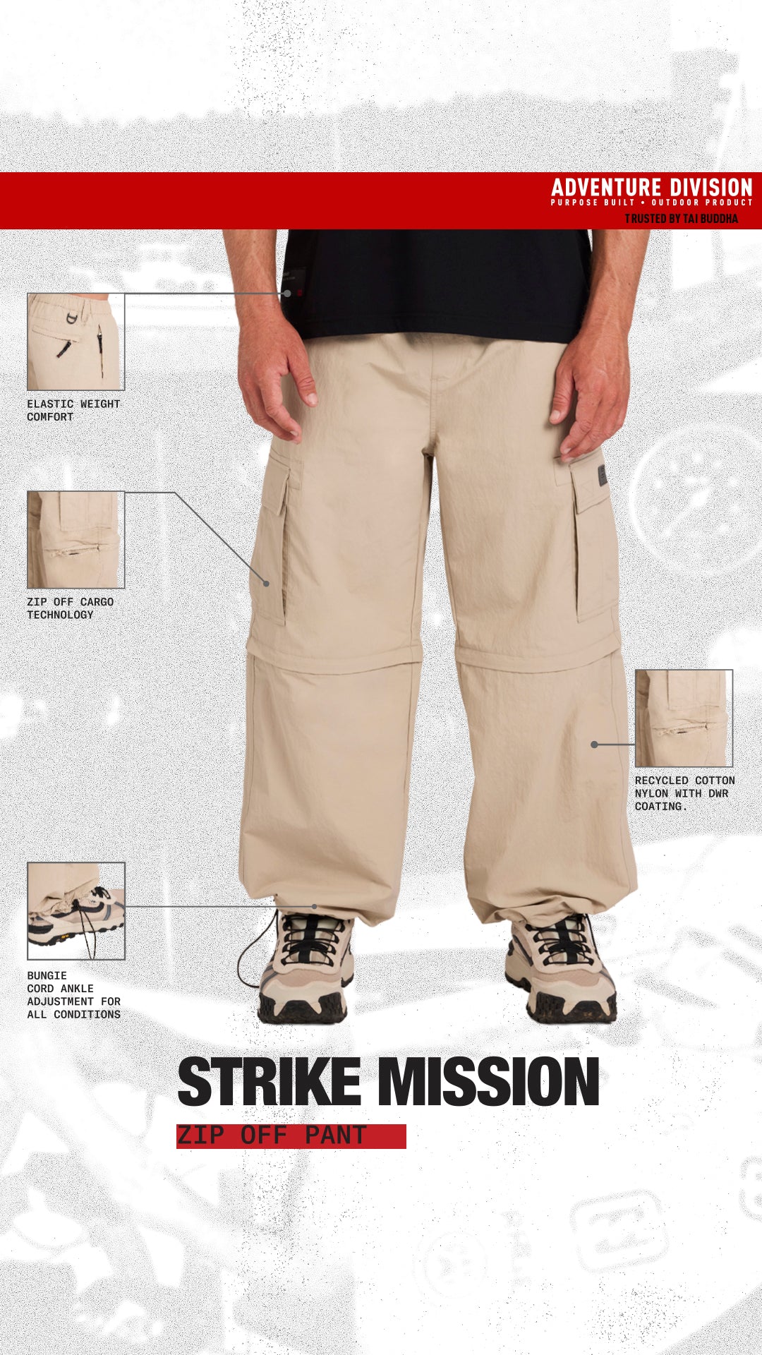 STRIKE MISSION ZIP OFF PANT