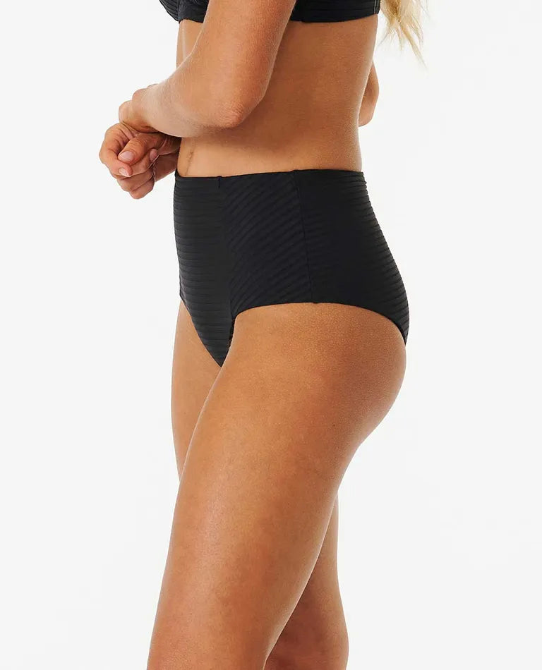 Rip Curl Premium Surf High Waist Good Coverage Bikini Bottoms