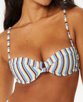 Tropics Stripe Balconette BIkini Top