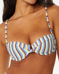 Tropics Stripe Balconette BIkini Top