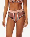 Pacific Dreams High Waisted Good  Bikini Bottoms