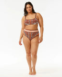 Pacific Dreams High Waisted Good  Bikini Bottoms