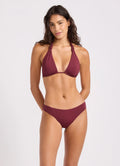 Seafolly Hipster Pant S.Collective - Dark Burgundy