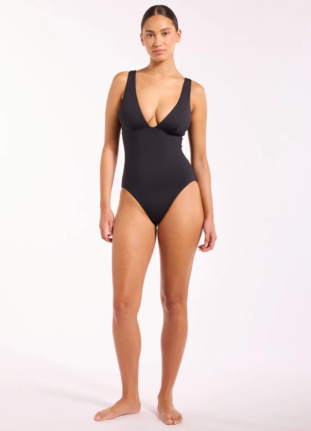 Jets Jetset Smooth Plunge One Piece Black