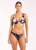 Jets Flourish Longline Triangle Bikini Top