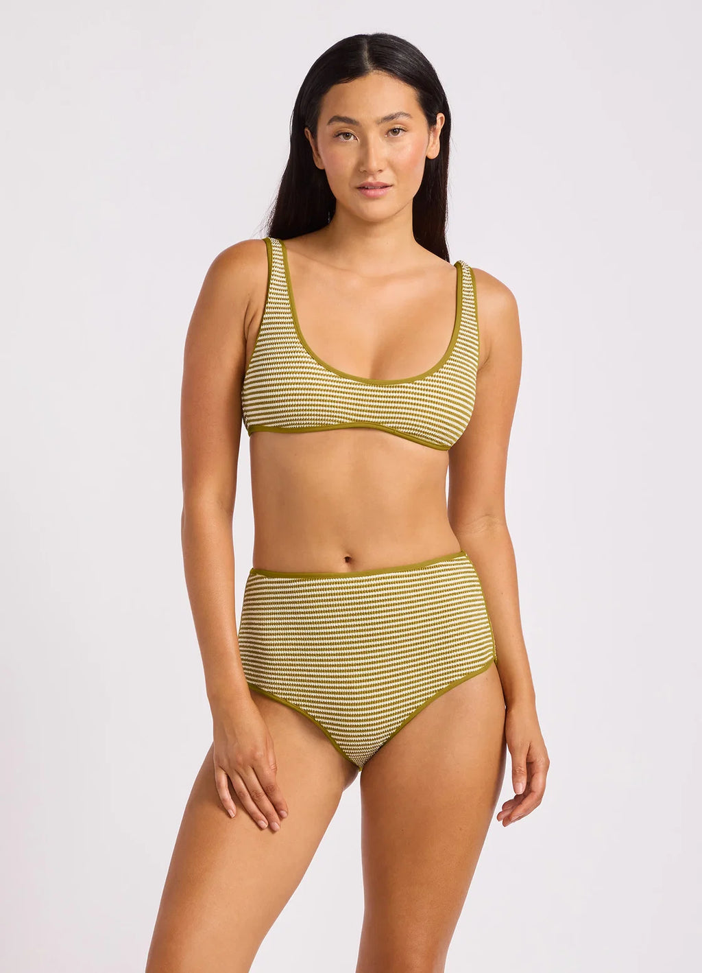 Seafolly Horizons Sea High Waisted Pant Guacamole