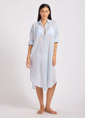 Seafolly Cotton Voile Shirt Dress Ice Blue