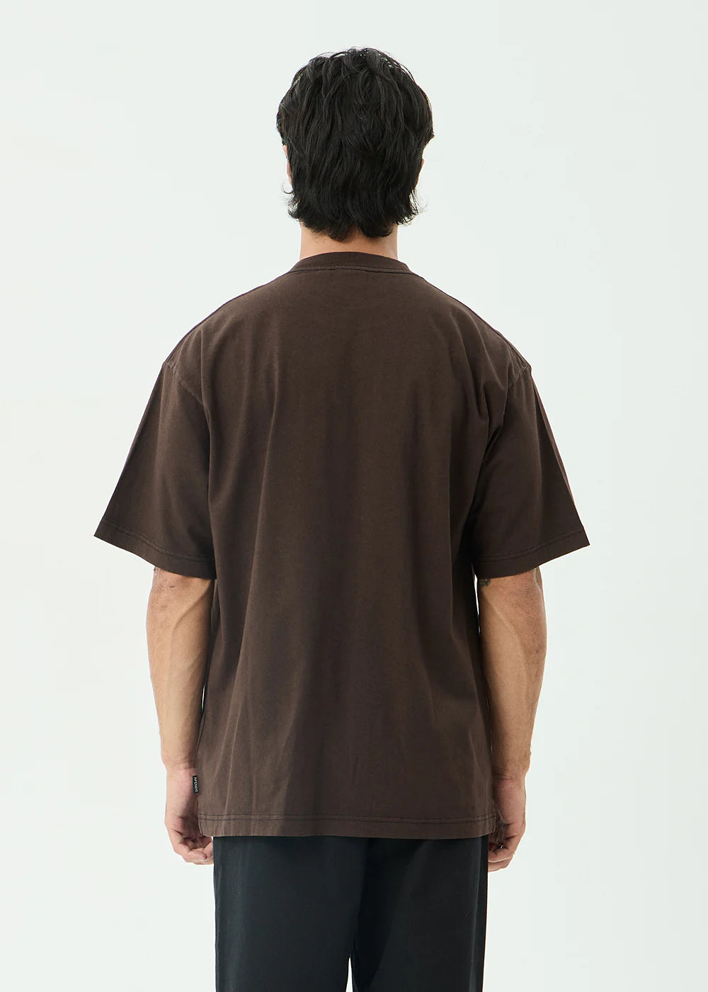 Afends Labyrinth Recycled Boxy Tee - Washed Coffee