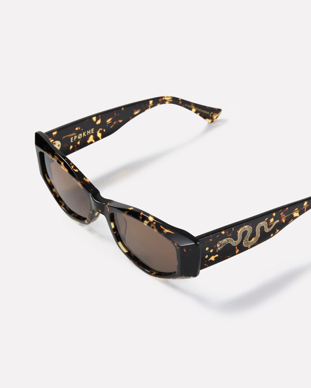 Epokhe Eyewear Guilty Crystal Dark Tortoise Polished Brown Polarized