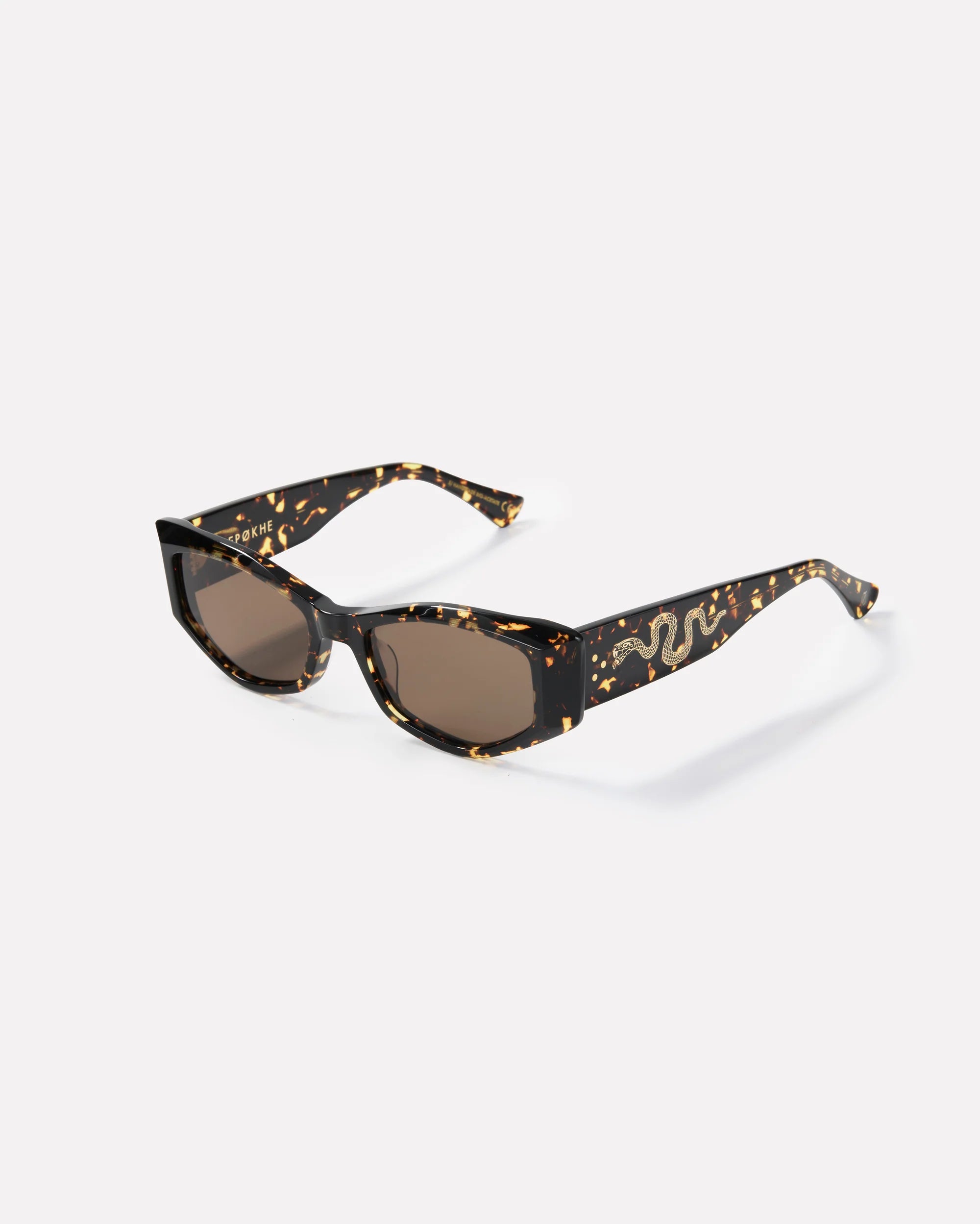 Epokhe Eyewear Guilty Crystal Dark Tortoise Polished Brown Polarized
