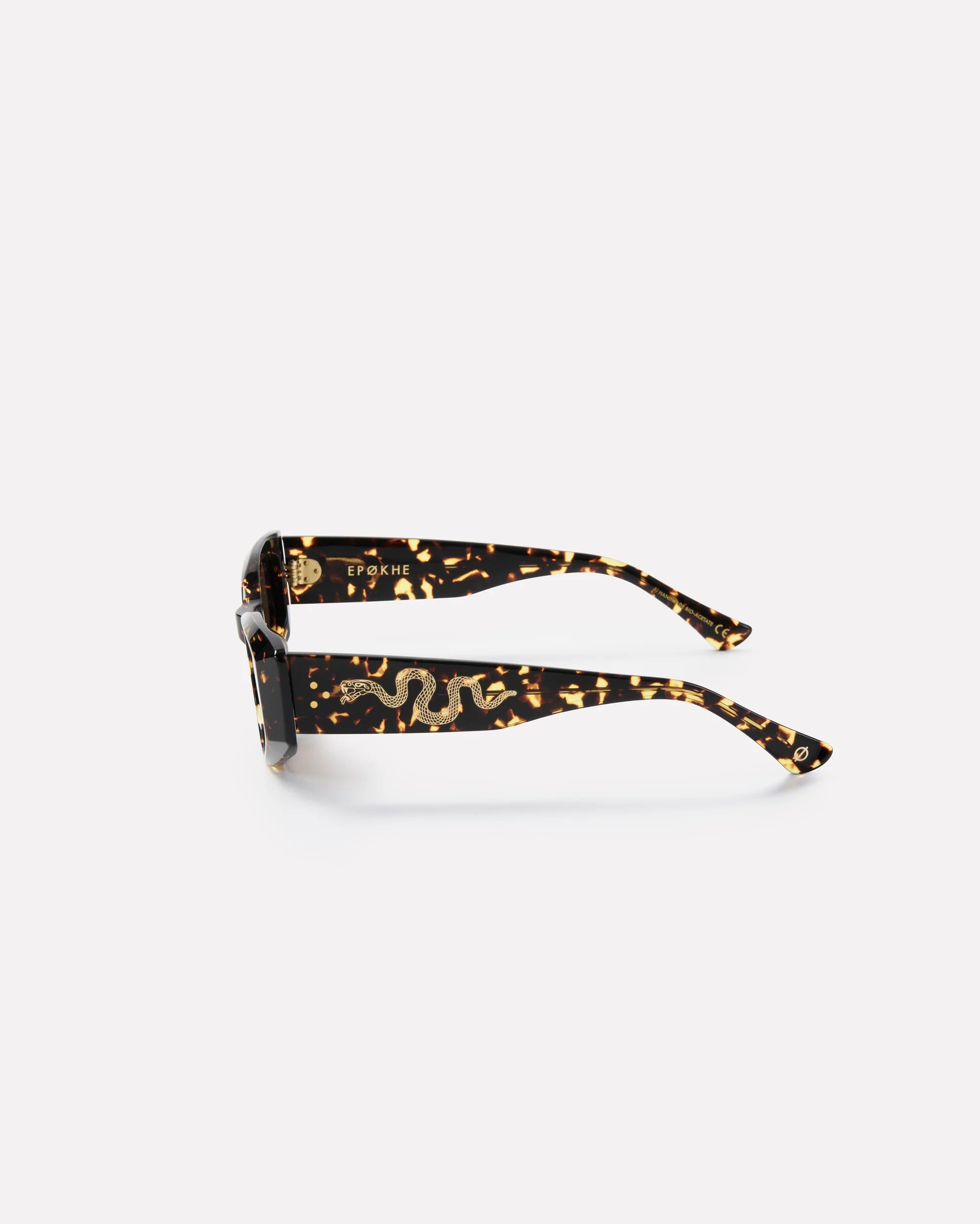 Epokhe Eyewear Guilty Crystal Dark Tortoise Polished Brown Polarized