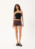Afends Pippa Organic Knit Short Club Stripe