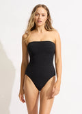 Seafolly Sea Dive DD Bandeau One Piece - Black