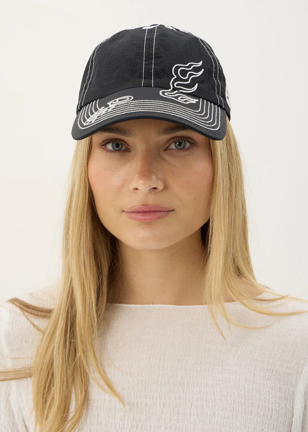 Afends Motor Recycled Six Panel Cap Black