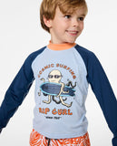 Rip Curl Cosmic Surfing UPF Long Sleeve Rash Vest Boys 1-8
