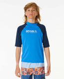 Shock UV Short Sleeve Rash Vest  Boys (8-16 years)