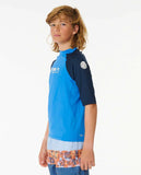 Shock UV Short Sleeve Rash Vest  Boys (8-16 years)